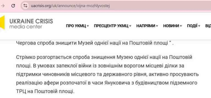 «Музей» на Поштовій площі та його «хранителі»